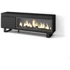 Image de Meuble TV Banc Télé 160 Pour les TV jusquà 65 feu électrique XXL Design industriel Noir RF3246