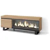 Image de Meuble TV Banc Télé 160 Pour les TV jusquà 65 Cheminée électrique XXL Design industriel Beige RF3252