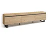 Image de Meuble TV Banc Télé 240x35x57 cm Design industriel Chêne RF3599