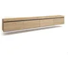Image de Meuble TV Banc Télé 320x35x45 cm TV grand format Suspendu Mural Chêne RF3630