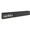 Image de Meuble TV Banc Télé 317x35x45 cm feu électrique XXL Noir RF3670
