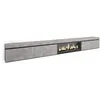 Image de Meuble TV Banc Télé 368x35x45 feu électrique XXL Ciment RF3678