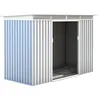 Image de Abri de Jardin en Métal Gardiun Rutland - 393 m² - Acier Galvanisé Argent/Blanc