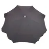 Image de Parasol de Jardin Chillvert Gandía Aluminium Fixe Ø180 cm Gris Foncé