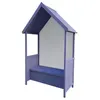 Image de Banc de Jardin en Bois Coffre de Rangement Abribus Gardiun Alice Purple 75x137x223 cm