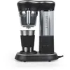 Image de Machine à café avec Broyeur PRIXTON Capri Cafetière à Grain et à Café Moulu avec Système Goutte à Goutte Tasse Acier 600W Noir