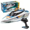 Image de White Shark Bateau Télécommandé Blanc Bateau Telecommandé Enfant Jouet Bateau Telecommande Bateau Rc De Course