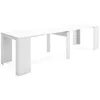 Image de Table console extensible - SKRAUT HOME - RF2628 - Blanc - Pour 14 personnes - 302 cm