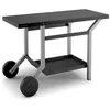 Image de Table roulante en acier pour plancha FORGE ADOUR - Noir et gris clair mat