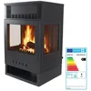 Image de Poêle à bois ventilé 10 kW Tokio   Rendement 856 %   Chauffe 230 m³   Fonte et acier   Sortie 150 mm   Classe A