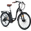 Image de MOMA BIKES - Vélo électrique VAE de ville - 28.2 - SHIMANO - 7 Vitesses - Freins disques hydrau - Batterie Ion Lit - 36V - 16Ah
