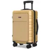 Image de Numada - Valise à cabine beige avec poche frontale (56x37x235cm)