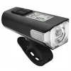 Image de Lampe frontale pour guidon avec compteur de vélo rechargable TKX