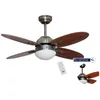 Image de bastilipo Ventilateur de plafond avec télécommande E27 60 W bronze vieilli 105 x 41 cm