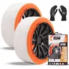 Image de Chaussettes neige - ISSE - Super T-66 - Kit 2 + gants - Triboteck 3D - Compat. 165-275 (R14-R17)