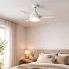 Image de Ventilateur de Plafond Silencieux Industriel Blanc 91cm Moteur DC Avec lumière