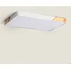 Image de Plafonnier LED 30W Rectangulaire Bois et Métal 625x425 mm CCT Sélectionnable Semi-Dari Blanc