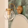 Image de Applique Murale Extérieur Métal et Verre Driyah Doré