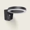 Image de Applique Murale Extérieure Solaire LED 5W Aluminium avec Détecteur de Mouvement Aris Noir