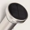 Image de Applique Murale Solaire LED 1 5W Aluminium avec Détecteur de Mouvement Argent