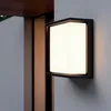 Image de Applique Murale Extérieure LED 18W Aluminium Éclairage Carré Noir Rimen IP65 Noir