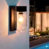 Image de Applique Murale Extérieure Solaire LED 15W Aluminium Enzo Noir