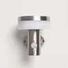 Image de Applique Murale Extérieure Solaire LED 1.5W Aluminium avec Détecteur de Mouvement Ashier Argent