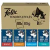 Image de FELIX Tendres Effilés en Gelée - Sélection Mixte - 80x85g - Sachets fraîcheur pour chat adulte