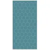 Image de Tapis Vinyle Panorama Mosaïque Hexagones Bleus 60x110 cm - Tapis pour Cuisine Bureau et Salon en PVC