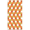 Image de Tapis Vinyle - Panorama - Mosaïque Hexagones - Orange - 40x80 cm - Résistant aux intempéries