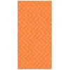 Image de Tapis Vinyle Panorama Mosaïque de Briques Oranges 120x160 cm - Tapis pour Cuisine Bureau et Salon en PVC