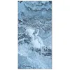 Image de Tapis Vinyle - Panorama - Marbre Bleu - 40x80 cm - Résistant - Intérieur/Extérieur