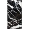 Image de Tapis Vinyle Panorama Marbre Noir 300x200 cm - Tapis pour Cuisine Bureau et Salon en PVC