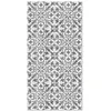Image de Tapis Vinyle Panorama Carreaux Ciments Géométrique Gris 80x250 cm - Tapis pour Cuisine Bureau et Salon en PVC