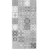 Image de Tapis Vinyle - Panorama - Jaen - Carreaux Ciments - Gris - 80x300 cm