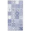 Image de Tapis Vinyle Panorama Carreaux Ciments Jaen Bleu 40x80 cm - Tapis pour Cuisine Bureau et Salon en PVC