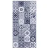 Image de Tapis Vinyle Panorama Carreaux Ciments Nijar Bleu 160x230 cm - Tapis pour Cuisine Bureau et Salon en PVC