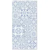 Image de Tapis Vinyle - Panorama - Talavera Bleu - 80x150 cm - Résistant - Antibactérien - Hypoallergénique