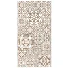 Image de Tapis Vinyle Panorama Carreaux Ciments Talavera Brun 40x80 cm - Tapis pour Cuisine Bureau et Salon en PVC