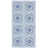 Image de Tapis Vinyle - Panorama - Tolédo Bleu - 60x110 cm - Carreaux - Résistant aux intempéries