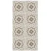 Image de Tapis Vinyle Panorama Carreaux Ciments Tolédo Brun 40x80 cm - Tapis pour Cuisine Bureau et Salon en PVC