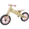 Image de Vélo Sans Pédales Montessori Robincool Little Pilot 85x37x52 cm Draisienne en Bois Éco Réglable 3 Hauteurs Couleur Rose