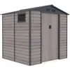Image de Abri de Jardin en Métal Gardiun Surrey 407 m2 Extérieur 213x191x211 cm en Acier avec Fenêtre Latérale et Effect Bois Grainé