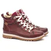 Image de Bottines pour femme - Pikolinos Vigo - Rouge - Lacets - Cuir - Plat - Adulte - Basse