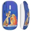 Image de Souris sans fil - La Belle et le Clochard - Bleu - Compatible Mac et PC - Clé USB WiFi incluse