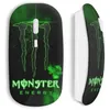 Image de Souris Sans Fil - Monster Energy - Green Style - USB Wifi - Compatible Mac et PC - Vert