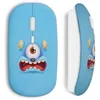 Image de Souris Sans Fil - MANIACASE - Blue Monster - Clé USB WiFi incluse - Compatible Mac et PC - Bleu