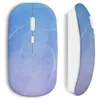Image de Souris sans Fil - MANIACASE - Smoke in the sky - Couleur Bleu - Clé USB wifi incluse - Compatible Mac et PC