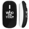 Image de Souris sans fil - MANIACASE - Who Are You - Noir - Clé USB wifi incluse - Compatible Mac et PC
