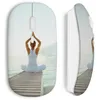 Image de Souris sans fil - MANIACASE - Yoga face à la mer - Clé USB wifi incluse - Compatible Mac et PC